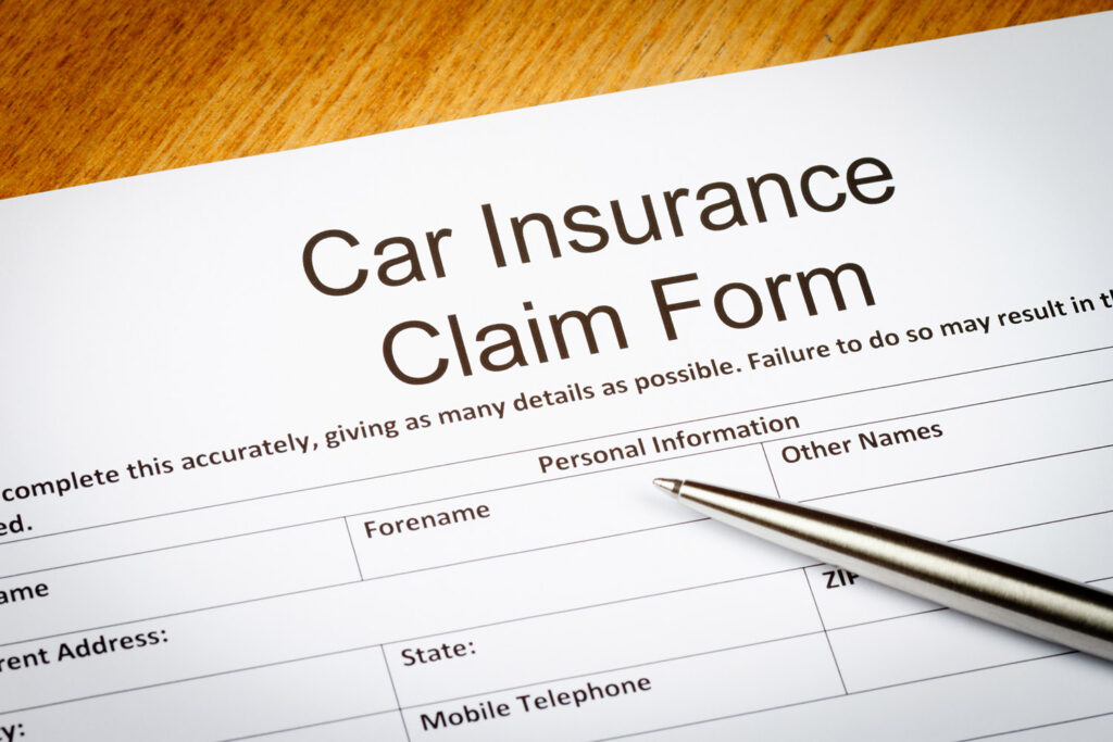 Blank Insurance claim form in Abilene, TX
